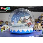 Outdoor Indoor Romantic Inflatable Snow Globe Christmas Decoration for sale