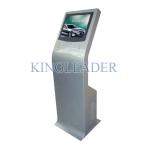 Indoor Service Interactive Touch Screen Kiosk Standalone With Curved Design