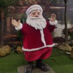 Indoor Animated Father Christmas Life Size Decoration Santa Claus Model for sale