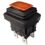 Push Button Electrical Switch, PA66/PC Housing, Orange LED, Waterproof, LC83-3 for sale