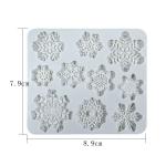 Silicone Cake Fondant Silicone Moulds Food Grade Handmade Diy Snowflake Shape