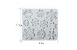 China Silicone Cake Fondant Silicone Moulds Food Grade Handmade Diy Snowflake Shape supplier