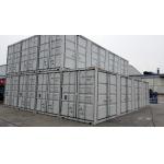 40ft Cargo Shipping Container High Cube Side Opening With 4 Double Swing Doors One Side for sale