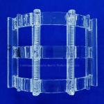 Custom Silicon Wafer Cleaning Rack Quartz Groove Boat High Temperature Resistant for sale