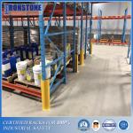 RMI Roll Formed Steel Pallet Rack Upright Protectors With Bolted Installation for sale
