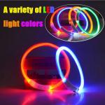 USB Rechargeable LED Flashing Dog Collar Light Up Puppy Flashing Collar for sale