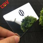 Custom Die Cut Blank Portable Mini Thick Unbreakable Makeup Mirror Acrylic Pvc Plastic Business Mirror Card With Logo for sale