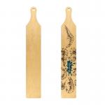 Custom Wooden Narrow Rectangle Long Serving Tray Bread Sushi Food Blank Sublimation Cheese Board for sale