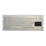 Small IP65 dynamic vandal proof Industrial Keyboard With Touchpad , short stroke