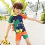 Boy Swimming Trunks Dinosaur Suit Boy Split Swimming Suit With Hat for sale