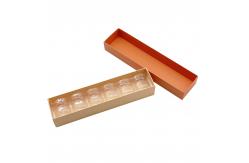 China Macaron Takeaway Recyclable Kraft Paper Box Packing With Sliding Drawer supplier
