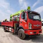 Dongfeng 4x2 Cummins 170 Horsepower Installation 2-ton Steering Knuckle Truck Mounted Crane for sale