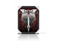China Custom Bear Design 3D Lenticular Picture , 3D Flip Picture Decration supplier