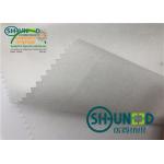 100% Cupro Smooth White Non Woven Fabric / Breathable Non Woven Polyester Fabric for sale
