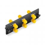 OM4 Om3 Fiber Patch Panel P6STSXMMF 6 ST/PC Simplex Plated Adapter Panel 6 Fibers for sale