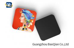 China Square Wine Tea Cup Custom Printed Coasters 3D Lenticular Printing Service supplier