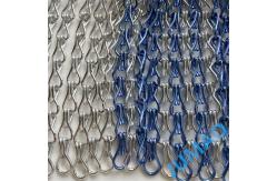 China Space Divider Metal Chain Link Curtains Fly Screen Curved Andulated supplier