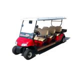 Multipurpose Red Color 48V Curtis Controller Electric Golf Club Cart With 6 Seats for sale