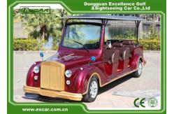 China Excar Red 48V Electric Classic Cars Elegant Mini Electric Sightseeing Car supplier