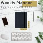 Custom OEM ODM Medium Academic Planner From Jul. 2023 To Jun. 2023