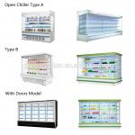 Pure Copper Tube 380V Refrigerated Display Cabinets For Fruit for sale