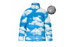 China Customized Design Logo Mens Oversized Puffer Jacket Ultra Light Sublimated Print supplier