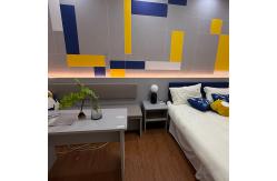 China Customised Modern Wooden Hotel Bedroom Furniture Sets Apartment Bedroom Set supplier