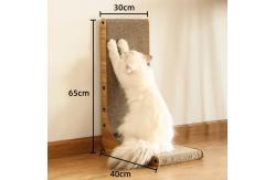 China Running Climbing Cat Corrugated Scratcher Triangle Cardboard Cat Scratcher supplier