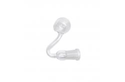 China SGS FDA Transparent Inhale Borosilicate Glass Hookah Pipe supplier