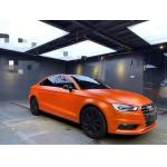 Cars scratch resistant vinyl wrap swipeable Matte Metallic Orange Wrap