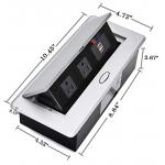 Zinc Alloy Concealed Mounted Power Outlet Sockets for sale