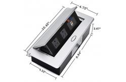 China Zinc Alloy Concealed Mounted Power Outlet Sockets supplier