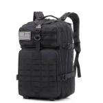 Oxford Black Tactical assault backpack 45L Molle System With Heavy Duty Zipper for sale