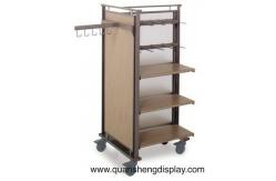 China Metal Rack with the wheels and hooks for the clothing supplier