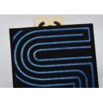 High Frequency 1mm TPU Embossed Patches OEKO Sew On Leather Patches