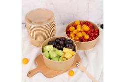 China Bamboo Pulp Paper Takeaway Soup Bowls Disposable Biodegradable 1200ML With Lids supplier