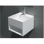 Artificial Stone Wall Hung Wash Hand Basin For Bathroom Vanity Top for sale