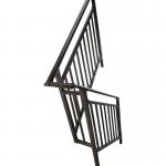 Galvanized Steel Forged Wrought Iron Guardrail Stair Railing Outdoor System for sale