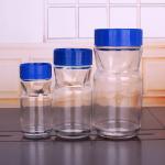 Clear 200ml 780ml Empty Glass Coffee Jars With Plastic Lid for sale