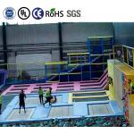 Large Inside Trampoline Park With Obstacles For Kids Environmental Friendly