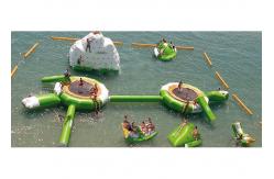 China 0.9mm PVC Inflatable Water Boucer, Trampoline With Slide, inflatable Trampoline supplier
