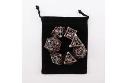 China Hollow metal dice set polyhedron custom dice dragon and dragon dice board game supplier