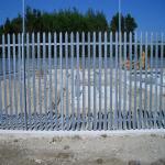 European style hot dipped palisade fencing railway metal palisade fencing for sale