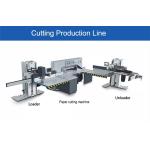 Automatic Online Paper Pile Cutter Guillotine Jogger With Loader Lifter for sale