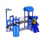 OEM Outdoor Water Playground Plastic Slide Playhouse For Kids Play for sale