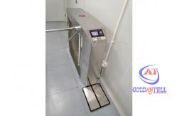 China Half High ESD Turnstile Gate System Semi Automatic SUS304 Waterproof supplier