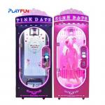 Playfun coin operated pink date cut 2 win  automatic cut the rope  prize big stuffed  toys  scissors game machine for sale