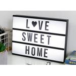 USB 5V LED Alphabet Light Box , A4 Marquee Light Box With Changeable Letters for sale