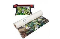 China New Arrival Pigment Dye Ink 360gsm Matte Inkjet Polycotton Canvas Roll supplier