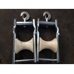 Galvanized Nylon Sheave Aerial Cable Pulley Block For Conductors for sale